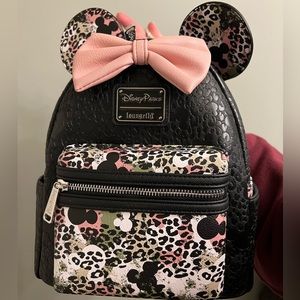 Disney Parks Loungefly Animal Kingdom 25th Anniversary Leopard Backpack